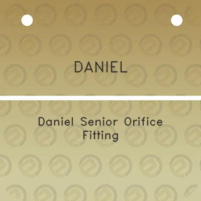 daniel-daniel-senior-orifice-fitting