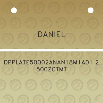 daniel-dpplate50002anan18m1a012500zctmt