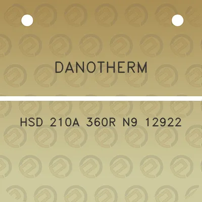 danotherm-hsd-210a-360r-n9-12922