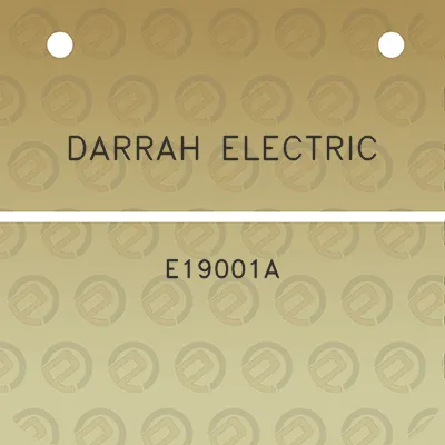 darrah-electric-e19001a