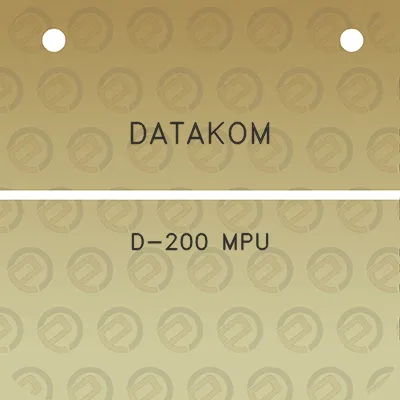 datakom-d-200-mpu