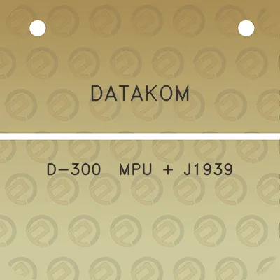 datakom-d-300-mpu-j1939