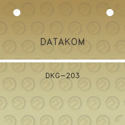 datakom-dkg-203