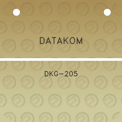 datakom-dkg-205