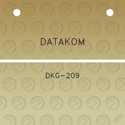 datakom-dkg-209