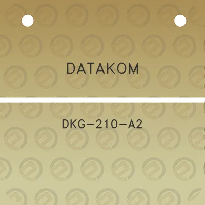 datakom-dkg-210-a2