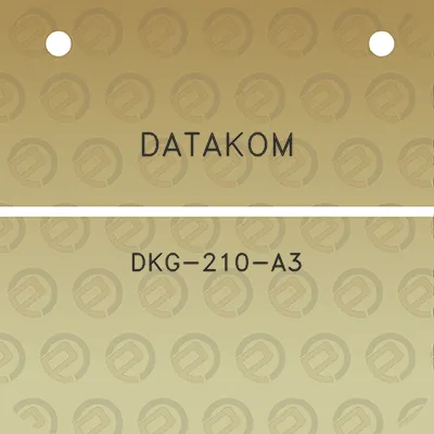 datakom-dkg-210-a3