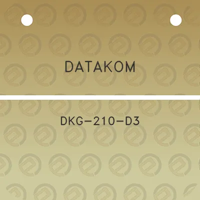 datakom-dkg-210-d3