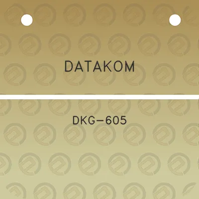 datakom-dkg-605