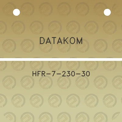 datakom-hfr-7-230-30