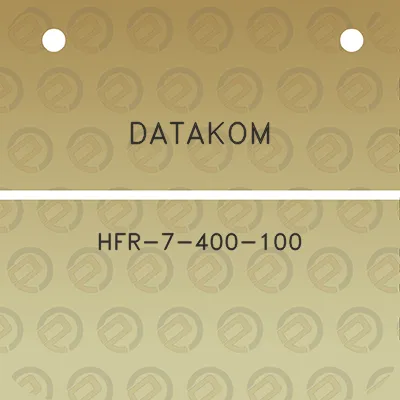 datakom-hfr-7-400-100