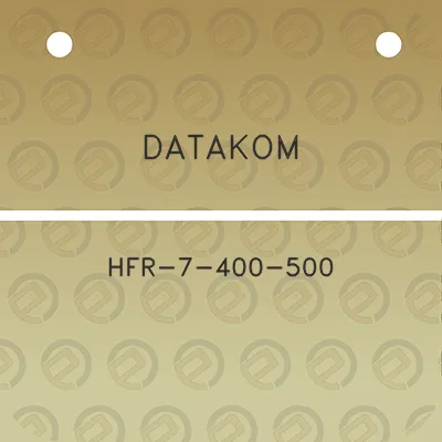 datakom-hfr-7-400-500