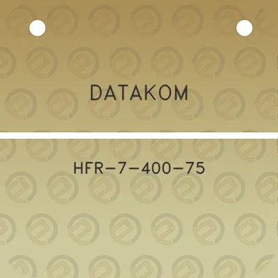 datakom-hfr-7-400-75