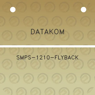 datakom-smps-1210-flyback