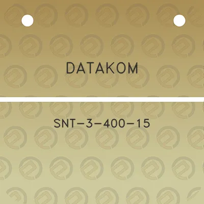 datakom-snt-3-400-15