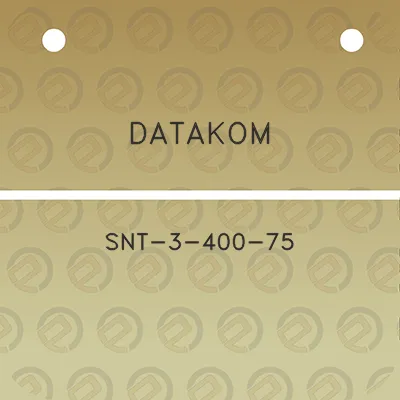 datakom-snt-3-400-75