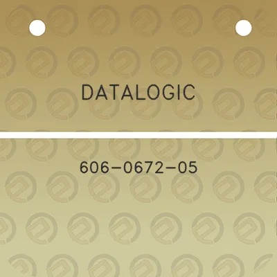 datalogic-606-0672-05