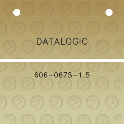 datalogic-606-0675-15