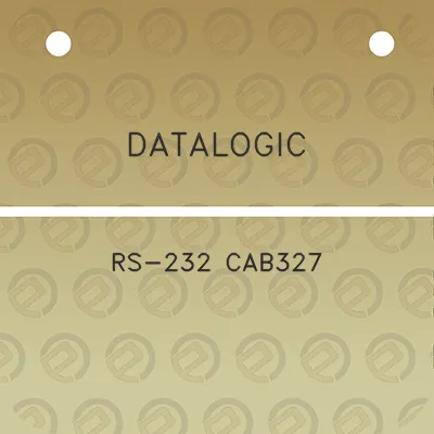 datalogic-rs-232-cab327