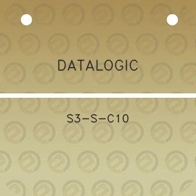 datalogic-s3-s-c10