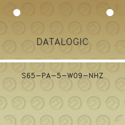 datalogic-s65-pa-5-w09-nhz