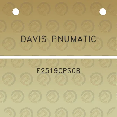 davis-pnumatic-e2519cps0b