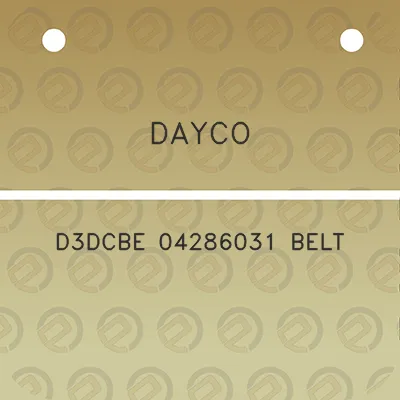 dayco-d3dcbe-04286031-belt