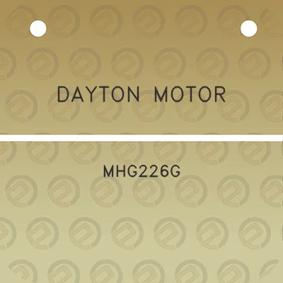 dayton-motor-mhg226g