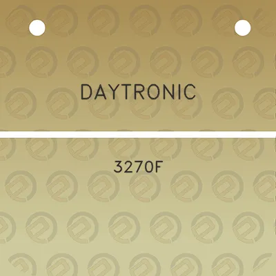 daytronic-3270f