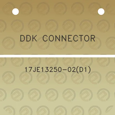 ddk-connector-17je13250-02d1