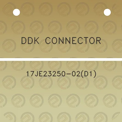 ddk-connector-17je23250-02d1