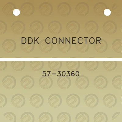 ddk-connector-57-30360