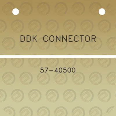 ddk-connector-57-40500