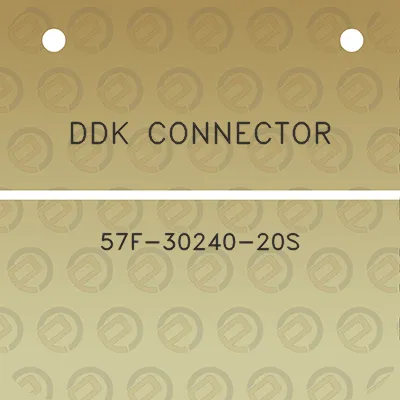 ddk-connector-57f-30240-20s