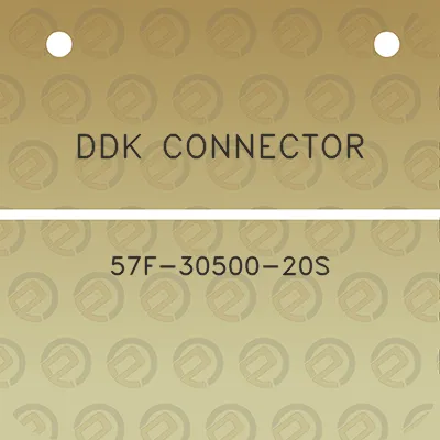 ddk-connector-57f-30500-20s