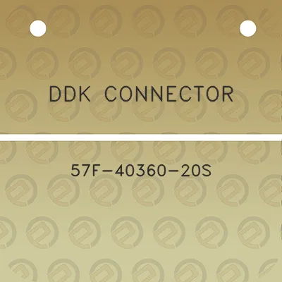 ddk-connector-57f-40360-20s