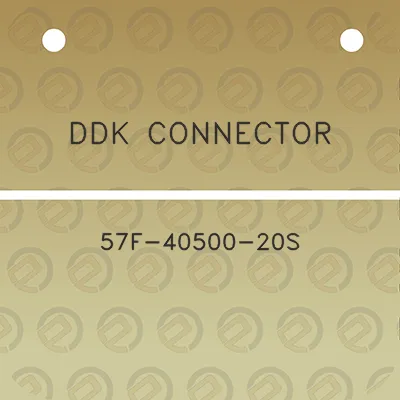 ddk-connector-57f-40500-20s