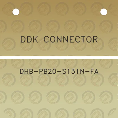 ddk-connector-dhb-pb20-s131n-fa