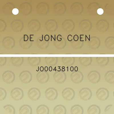 de-jong-coen-jo00438100