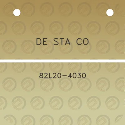 de-sta-co-82l20-4030