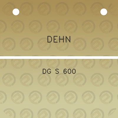 dehn-dg-s-600