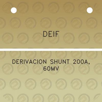 deif-derivacion-shunt-200a-60mv