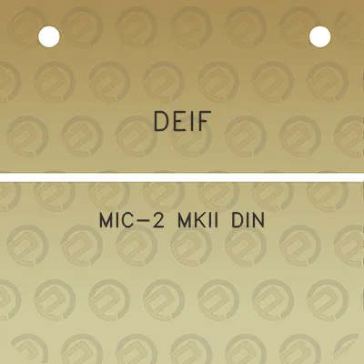 deif-mic-2-mkii-din