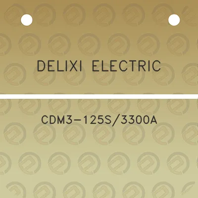 delixi-electric-cdm3-125s3300a