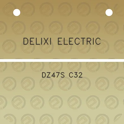 delixi-electric-dz47s-c32