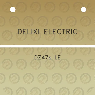 delixi-electric-dz47s-le