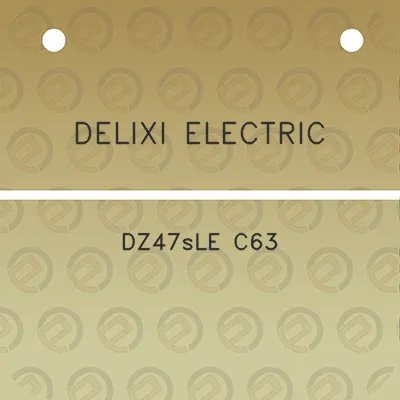 delixi-electric-dz47sle-c63