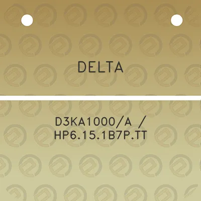 delta-d3ka1000a-hp6151b7ptt