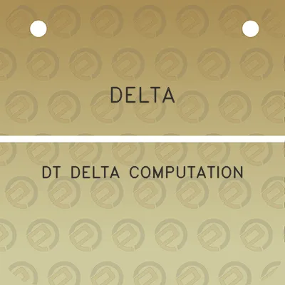 delta-dt-delta-computation