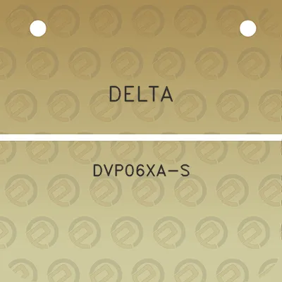 delta-dvp06xa-s